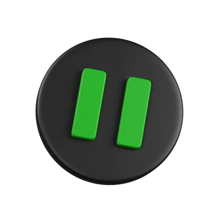 Pause  3D Icon