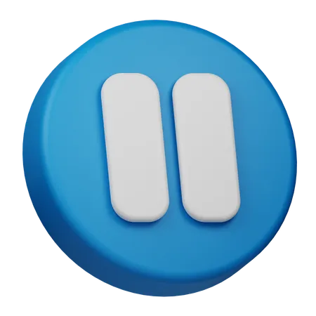 Pause  3D Icon