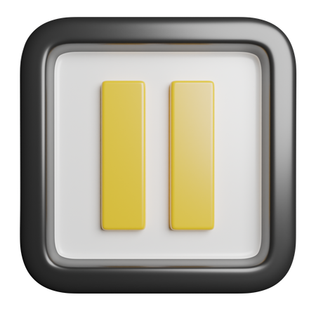 정지시키다  3D Icon