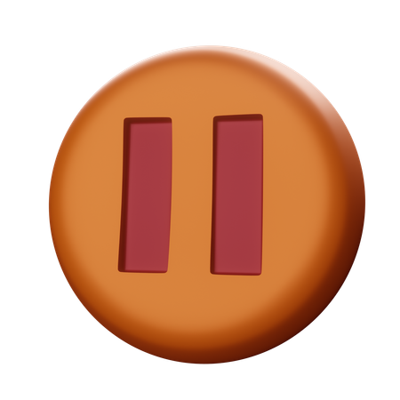 Pause  3D Icon