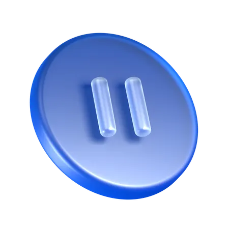 Pause  3D Icon