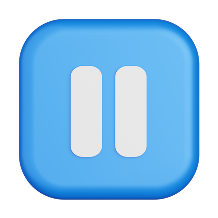 Pause  3D Icon