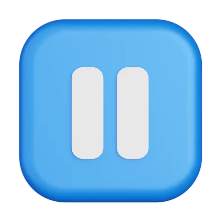 Pause  3D Icon