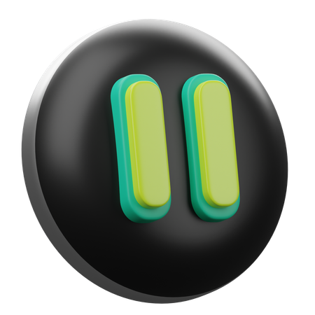 Pause  3D Icon