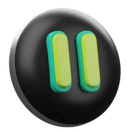 Pause  3D Icon