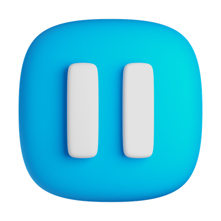 Pause  3D Icon