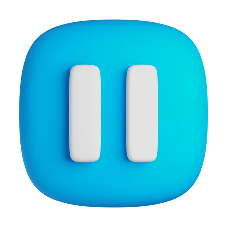 Pause  3D Icon