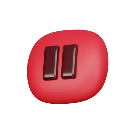 Pause  3D Icon