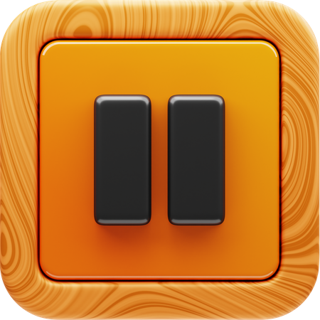 Pause  3D Icon