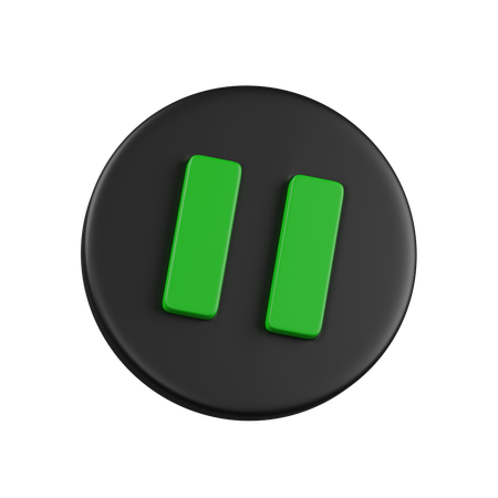 Pause  3D Icon