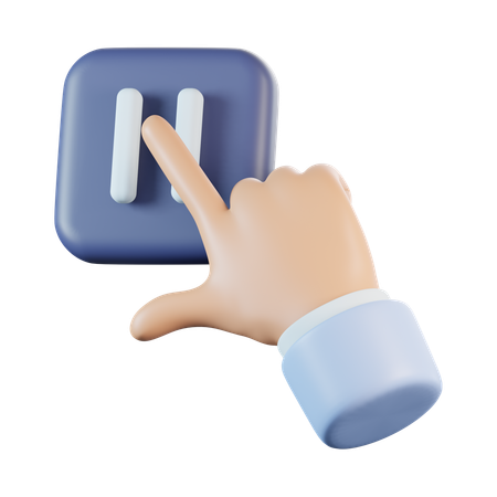 Pause  3D Icon