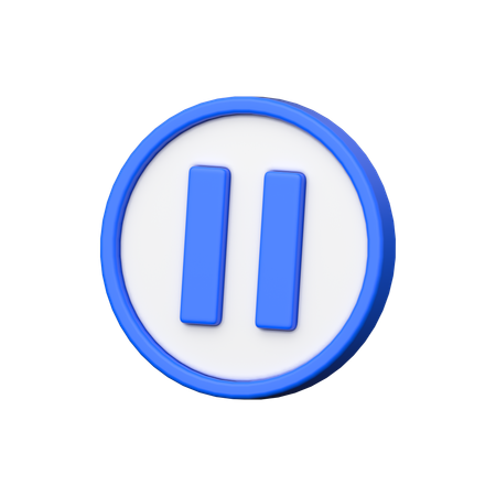 Pause  3D Icon
