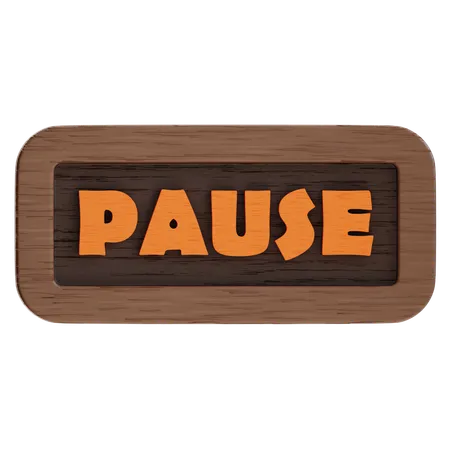 Pause Button  3D Icon