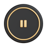 pause button 3d logo