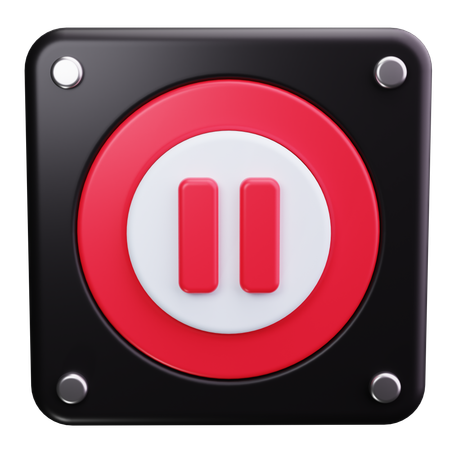 Pause Button  3D Icon