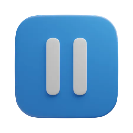 Pause Button  3D Icon