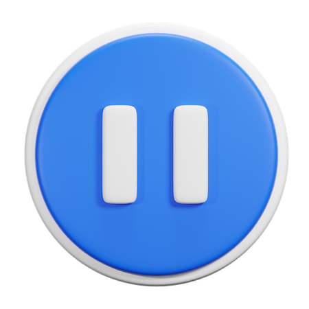 Pause Button  3D Icon