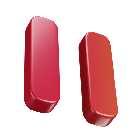 Pause Button  3D Icon