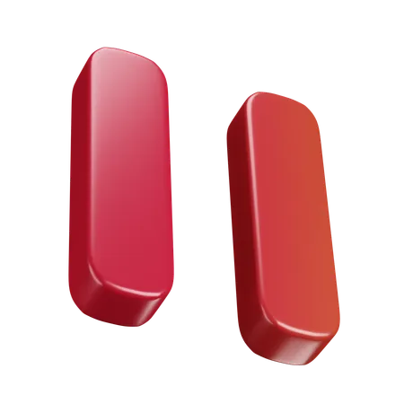 Pause Button  3D Icon
