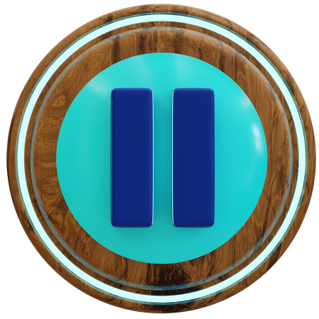 Pause Button  3D Icon