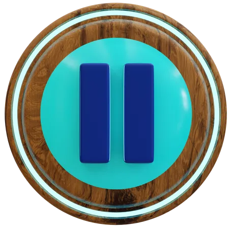 Pause Button  3D Icon