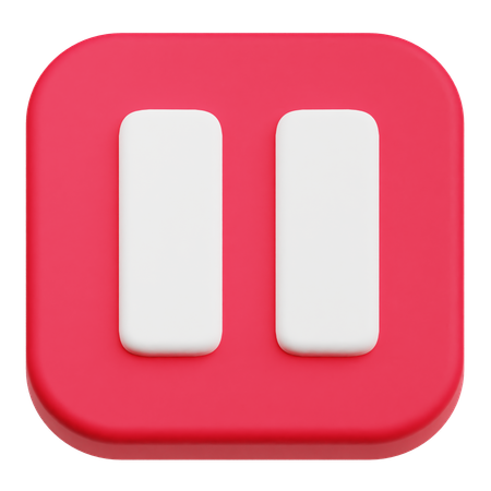 Pause Button  3D Icon