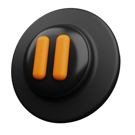 Pause Button  3D Icon
