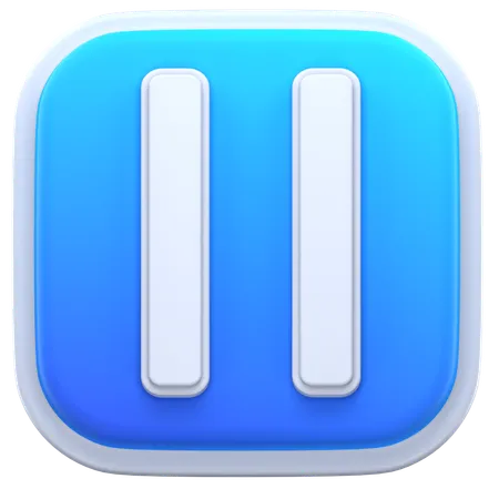 Pause Button  3D Icon