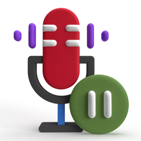 Pause Button  3D Icon