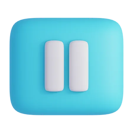 Pause Button  3D Icon