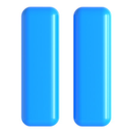 Pause Button  3D Icon