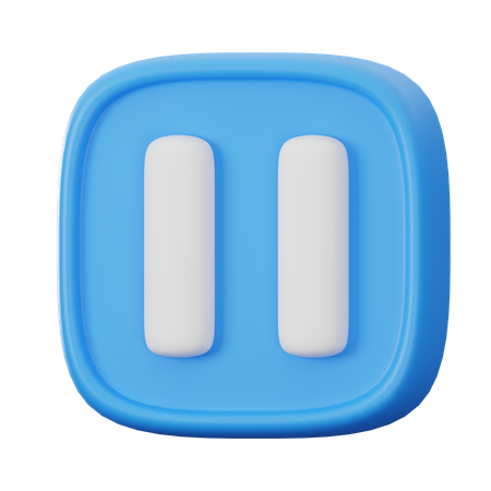 Pause Button  3D Icon