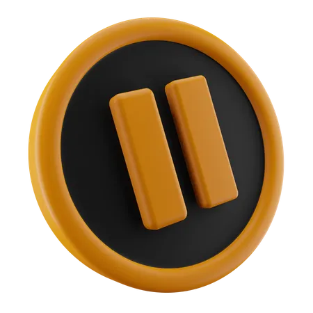 Pause Button  3D Icon