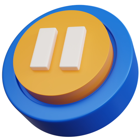 Pause Button  3D Icon