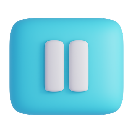 Pause Button  3D Icon