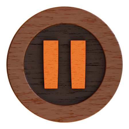 Pause-Taste  3D Icon