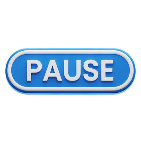 Pause-Taste  3D Icon