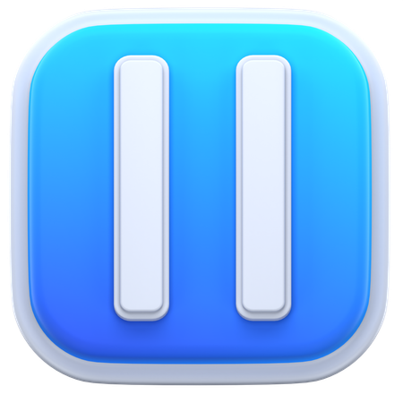 Pause-Taste  3D Icon