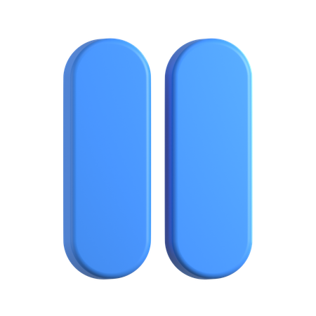 Pause-Taste  3D Icon