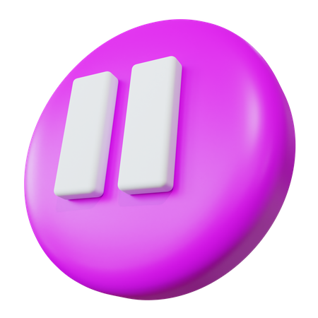 Pause-Taste  3D Icon