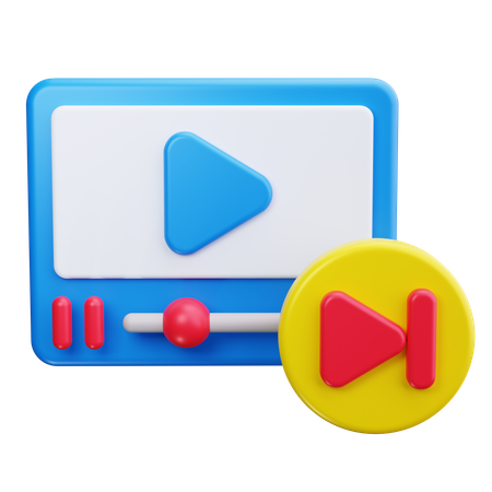 Pause Video  3D Icon