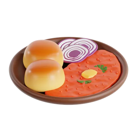 Pav Bhaji  3D Icon