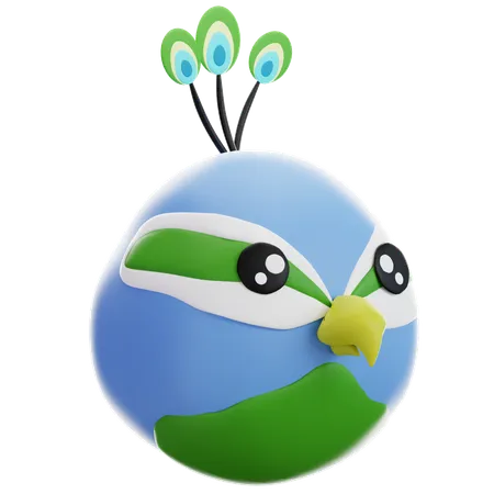 Pavão  3D Icon