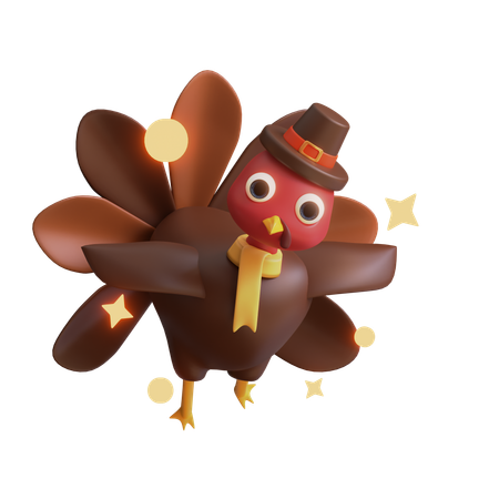 Pollo pavo  3D Icon