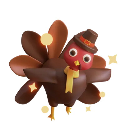 Pollo pavo  3D Icon