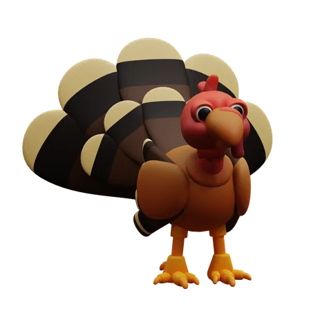 Pollo pavo  3D Icon