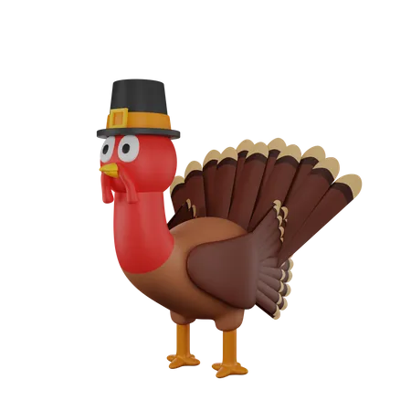 Pollo pavo  3D Icon