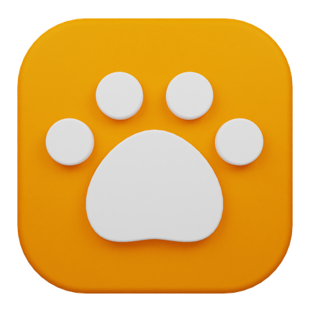 Paw  3D Icon