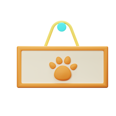 Paw Board  3D Icon