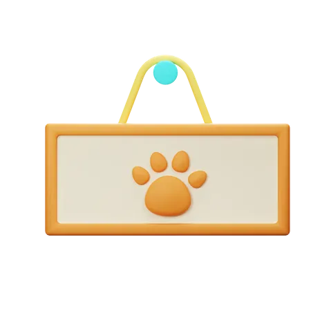 Paw Board  3D Icon